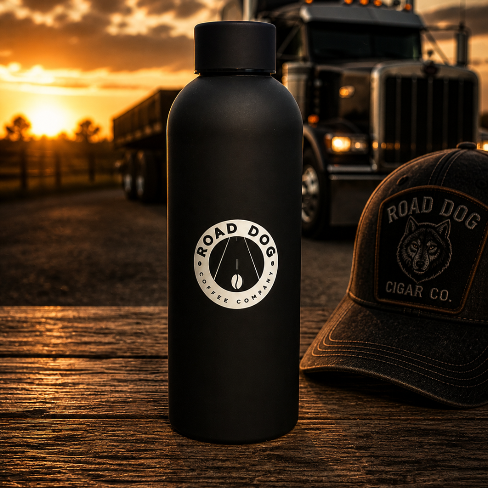 COMPANY MEDALLION CIGAR/COFFEE LOGO INSULATED HYDRATION BOTTLE
