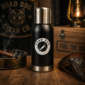 Company Medallion Cigar/Coffee Logo Insulated Thermos