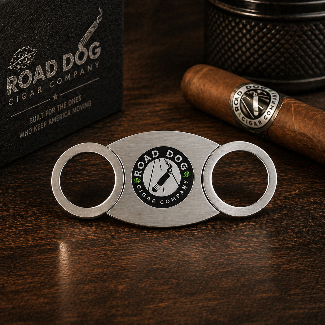 RDCC Medallion Logo, Brushed Stainless Steel Cap Cutter, A Perfect Cut