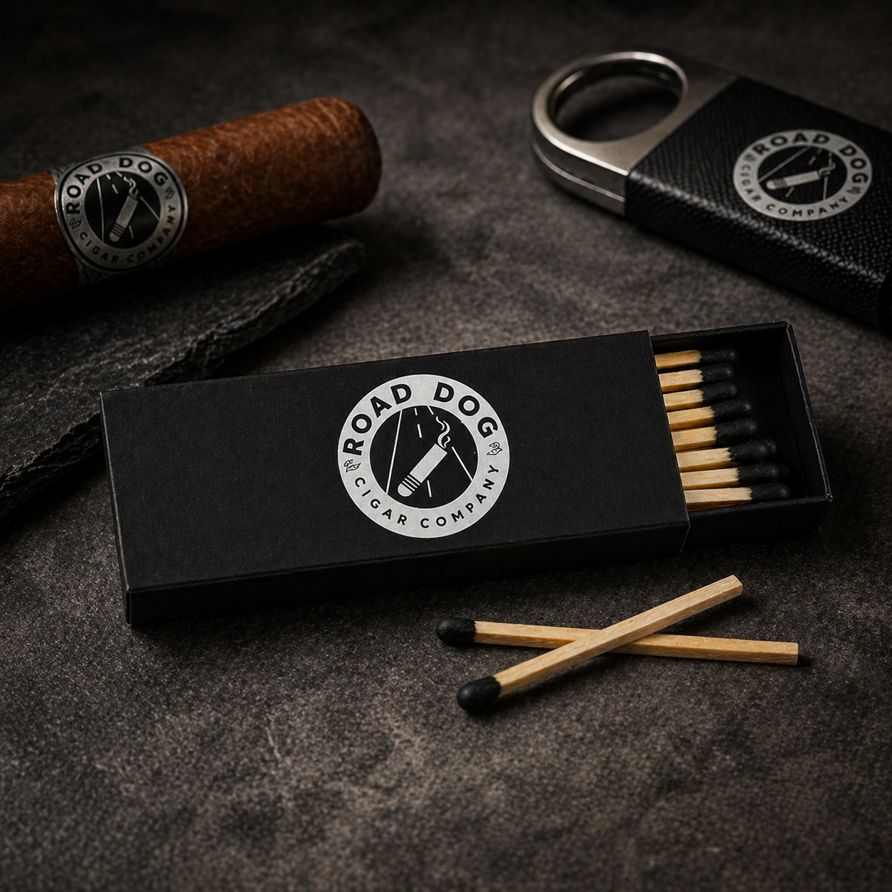 RDCC Logo Cigar Matches, Strike It, Light It; ENJOY!