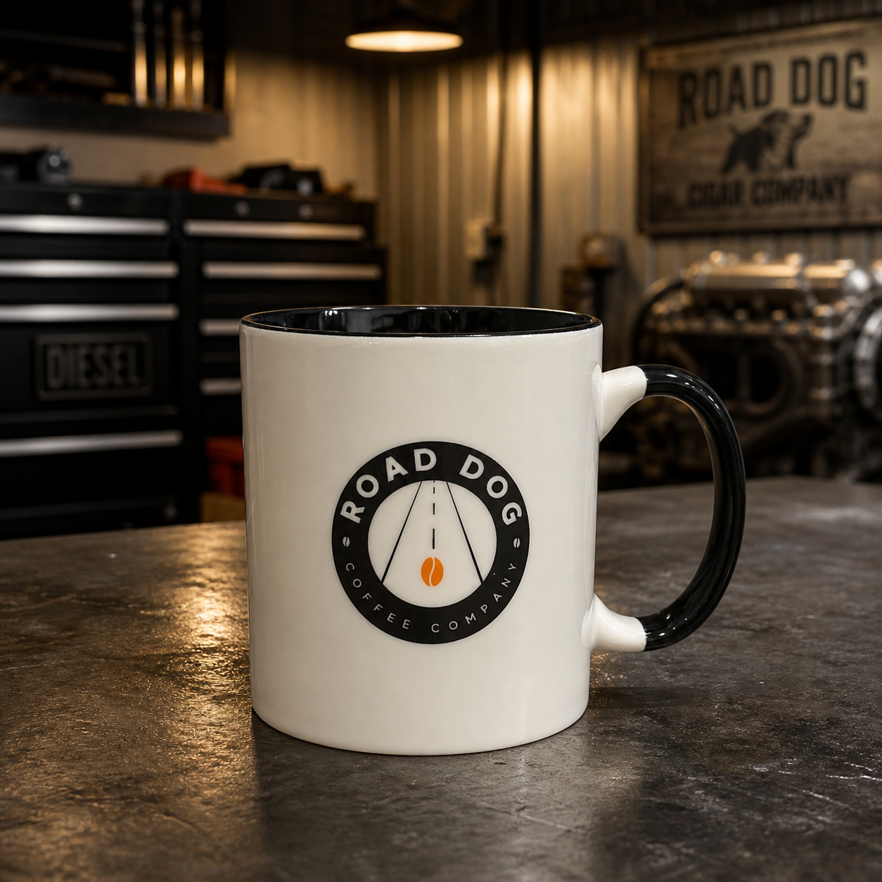 COMOPANY LOGO'S CERAMIC MUG, 12oz.