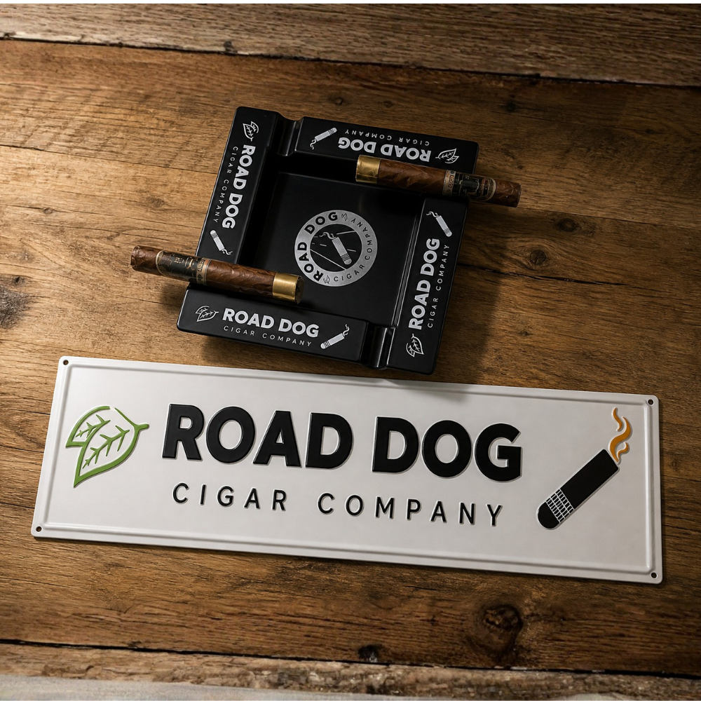 COMPANY LOGO METAL EMBOSSED SIGN, aka, WALL ART