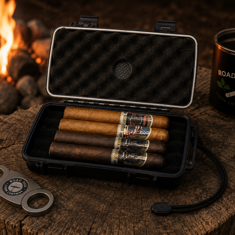 COMPANY BRANDED CIGAR TRAVEL HUMIDOR